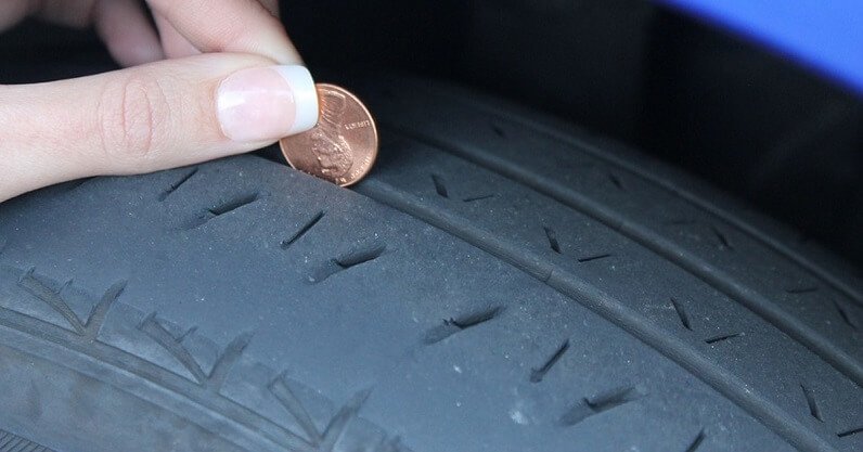 how to check tire wear