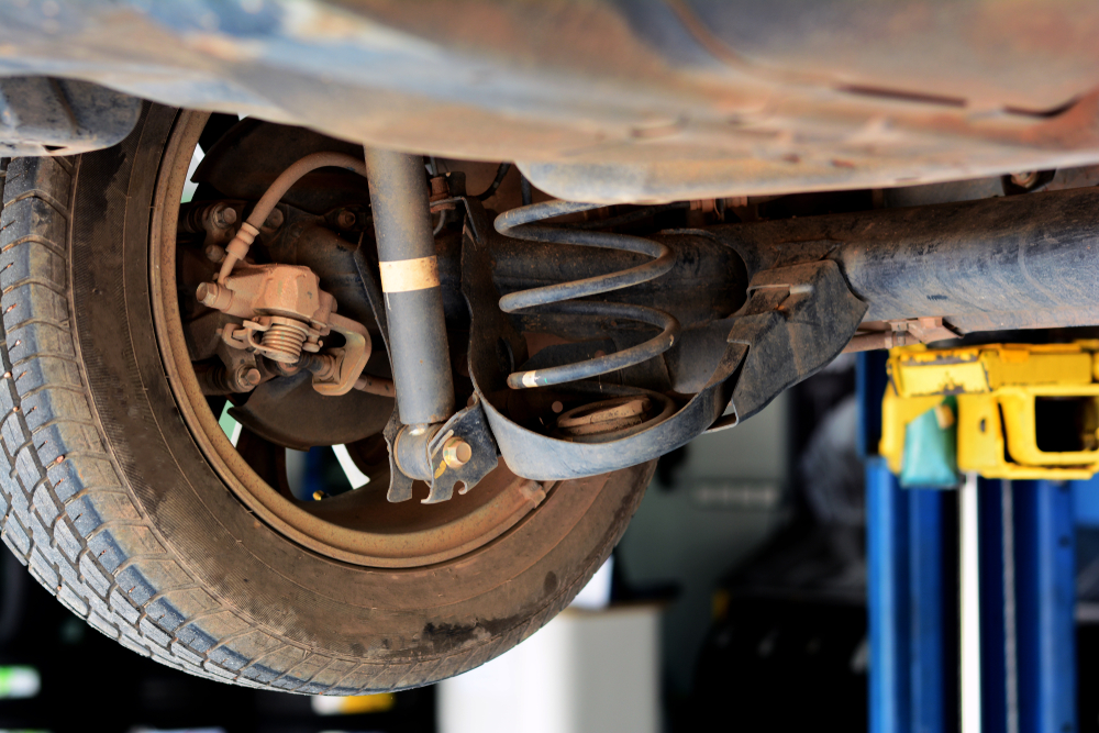 have a look under your car if you have shocks or struts